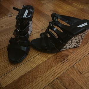 DIANE VON FURSTENBURG BLACK/SNAKESKIN